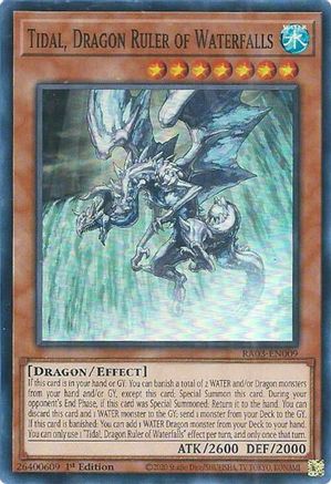 Tidal, Dragon Ruler of Waterfalls (RA03-EN009) - Quarter Century Bonanza 1st Edition