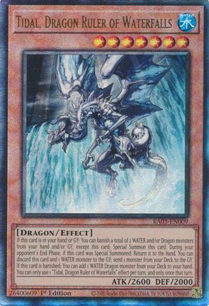 Tidal, Dragon Ruler of Waterfalls (UTR) (RA03-EN009) - Quarter Century Bonanza 1st Edition