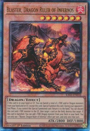 Blaster, Dragon Ruler of Infernos (UTR) (RA03-EN010) - Quarter Century Bonanza 1st Edition