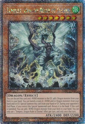 Tempest, Dragon Ruler of Storms (Quarter Century Secret Rare) (RA03-EN011) - Quarter Century Bonanza 1st Edition