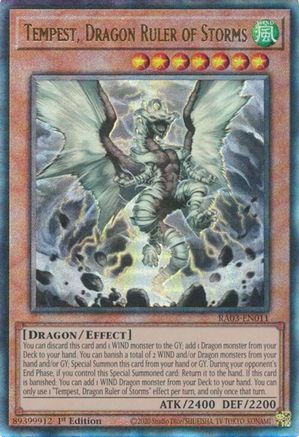 Tempest, Dragon Ruler of Storms (UTR) (RA03-EN011) - Quarter Century Bonanza 1st Edition