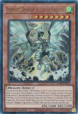 Tempest, Dragon Ruler of Storms (UR) (RA03-EN011) - Quarter Century Bonanza 1st Edition