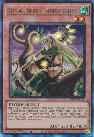 Ritual Beast Tamer Elder (UTR) (RA03-EN012) - Quarter Century Bonanza 1st Edition