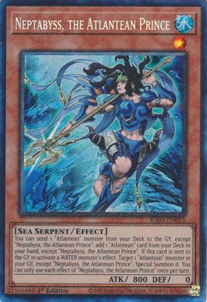 Neptabyss, the Atlantean Prince (CR) (RA03-EN013) - Quarter Century Bonanza 1st Edition