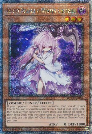 Ghost Reaper & Winter Cherries (Quarter Century Secret Rare) (RA03-EN014) - Quarter Century Bonanza 1st Edition