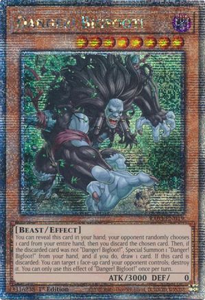 Danger! Bigfoot! (Quarter Century Secret Rare) (RA03-EN019) - Quarter Century Bonanza 1st Edition