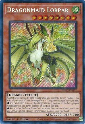 Dragonmaid Lorpar (Secret Rare) (RA03-EN022) - Quarter Century Bonanza 1st Edition