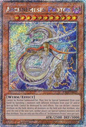 Archnemeses Protos (Platinum Secret Rare) (RA03-EN023) - Quarter Century Bonanza 1st Edition