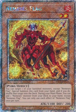 Nemeses Flag (Platinum Secret Rare) (RA03-EN024) - Quarter Century Bonanza 1st Edition