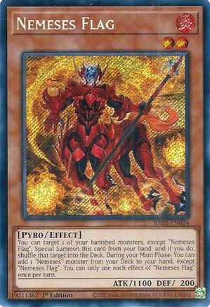 Nemeses Flag (Secret Rare) (RA03-EN024) - Quarter Century Bonanza 1st Edition