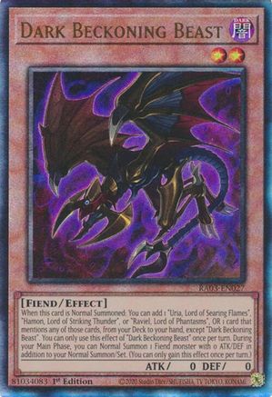 Dark Beckoning Beast (UTR) (RA03-EN027) - Quarter Century Bonanza 1st Edition