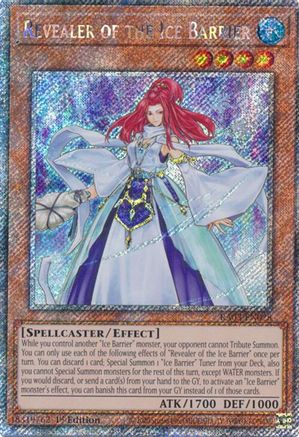 Revealer of the Ice Barrier (Platinum Secret Rare) (RA03-EN028) - Quarter Century Bonanza 1st Edition