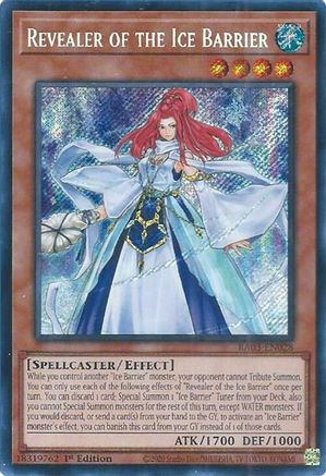 Revealer of the Ice Barrier (Secret Rare) (RA03-EN028) - Quarter Century Bonanza 1st Edition