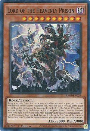 Lord of the Heavenly Prison (RA03-EN029) - Quarter Century Bonanza 1st Edition