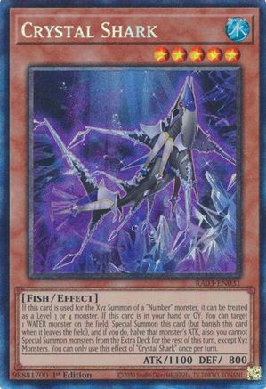 Crystal Shark (CR) (RA03-EN031) - Quarter Century Bonanza 1st Edition