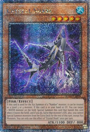 Crystal Shark (Quarter Century Secret Rare) (RA03-EN031) - Quarter Century Bonanza 1st Edition