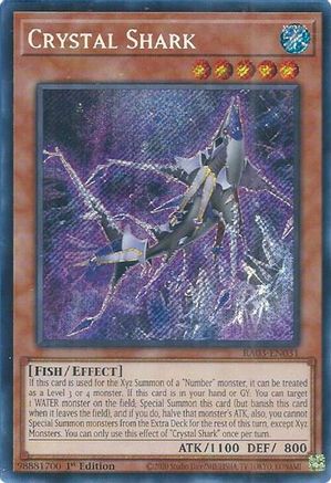 Crystal Shark (Secret Rare) (RA03-EN031) - Quarter Century Bonanza 1st Edition