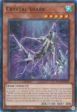 Crystal Shark (RA03-EN031) - Quarter Century Bonanza 1st Edition