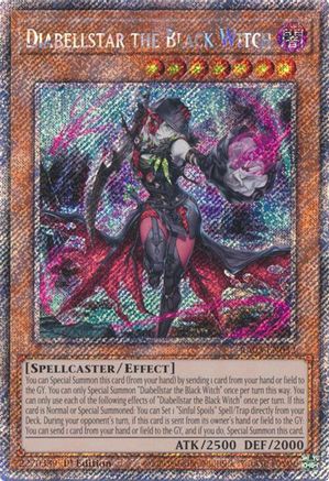 Diabellstar the Black Witch (Platinum Secret Rare) (RA03-EN032) - Quarter Century Bonanza 1st Edition