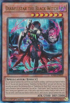 Diabellstar the Black Witch (UTR) (RA03-EN032) - Quarter Century Bonanza 1st Edition