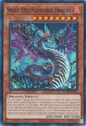 Snake-Eyes Flamberge Dragon (RA03-EN033) - Quarter Century Bonanza 1st Edition