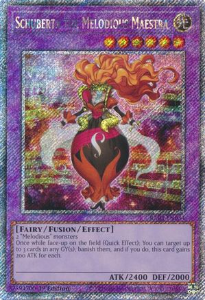 Schuberta the Melodious Maestra (Platinum Secret Rare) (RA03-EN034) - Quarter Century Bonanza 1st Edition