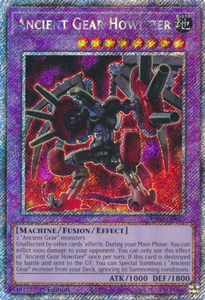 Ancient Gear Howitzer (Platinum Secret Rare) (RA03-EN035) - Quarter Century Bonanza 1st Edition