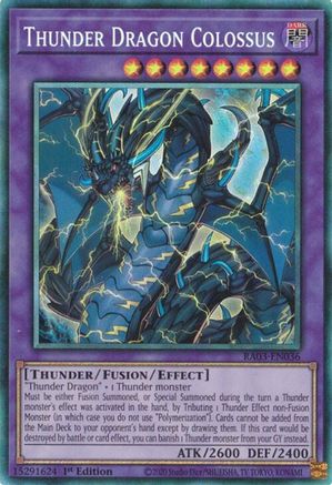 Thunder Dragon Colossus (CR) (RA03-EN036) - Quarter Century Bonanza 1st Edition