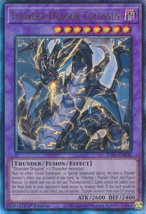 Thunder Dragon Colossus (UTR) (RA03-EN036) - Quarter Century Bonanza 1st Edition