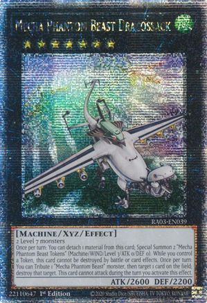 Mecha Phantom Beast Dracossack (Quarter Century Secret Rare) (RA03-EN039) - Quarter Century Bonanza 1st Edition