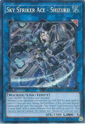 Sky Striker Ace - Shizuku (Secret Rare) (RA03-EN043) - Quarter Century Bonanza 1st Edition