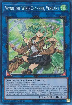 Wynn the Wind Charmer, Verdant (CR) (RA03-EN045) - Quarter Century Bonanza 1st Edition