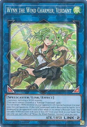 Wynn the Wind Charmer, Verdant (RA03-EN045) - Quarter Century Bonanza 1st Edition