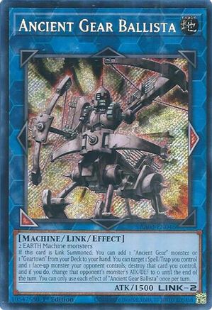 Ancient Gear Ballista (Secret Rare) (RA03-EN046) - Quarter Century Bonanza 1st Edition