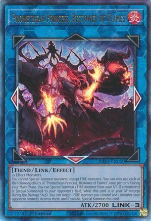 Promethean Princess, Bestower of Flames (UTR) (RA03-EN050) - Quarter Century Bonanza 1st Edition