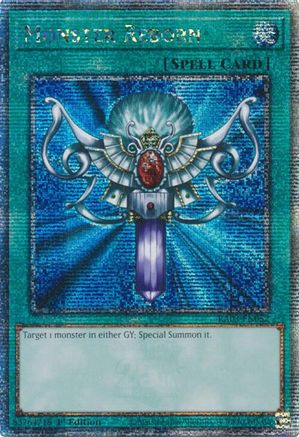 Monster Reborn (Quarter Century Secret Rare) (RA03-EN052) - Quarter Century Bonanza 1st Edition