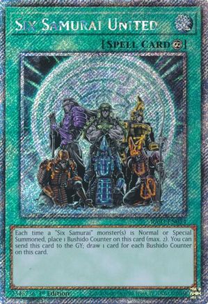 Six Samurai United (Platinum Secret Rare) (RA03-EN054) - Quarter Century Bonanza 1st Edition