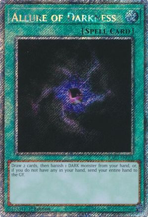 Allure of Darkness (Platinum Secret Rare) (RA03-EN055) - Quarter Century Bonanza 1st Edition