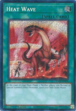 Heat Wave (Secret Rare) (RA03-EN058) - Quarter Century Bonanza 1st Edition