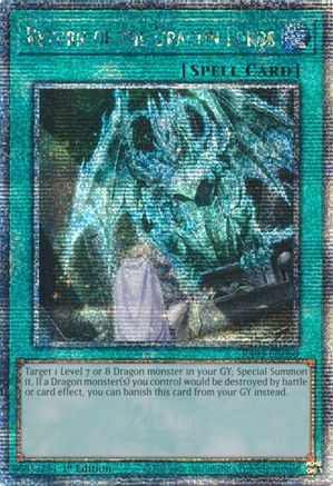 Return of the Dragon Lords (Quarter Century Secret Rare) (RA03-EN060) - Quarter Century Bonanza 1st Edition