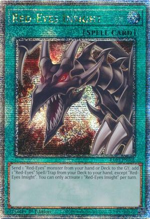 Red-Eyes Insight (Quarter Century Secret Rare) (RA03-EN061) - Quarter Century Bonanza 1st Edition