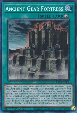 Ancient Gear Fortress (CR) (RA03-EN062) - Quarter Century Bonanza 1st Edition