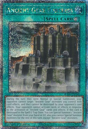 Ancient Gear Fortress (Quarter Century Secret Rare) (RA03-EN062) - Quarter Century Bonanza 1st Edition