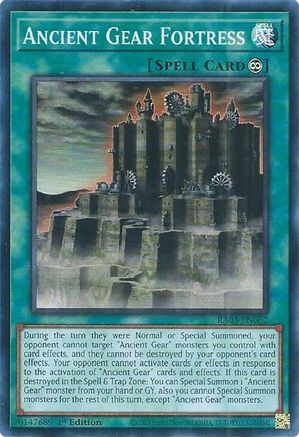 Ancient Gear Fortress (RA03-EN062) - Quarter Century Bonanza 1st Edition