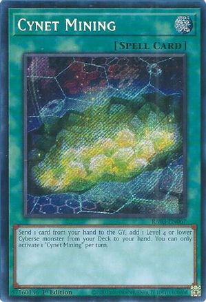 Cynet Mining (Secret Rare) (RA03-EN067) - Quarter Century Bonanza 1st Edition