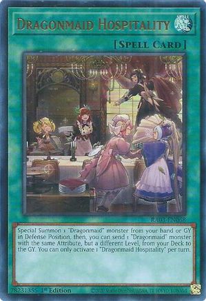 Dragonmaid Hospitality (UR) (RA03-EN068) - Quarter Century Bonanza 1st Edition