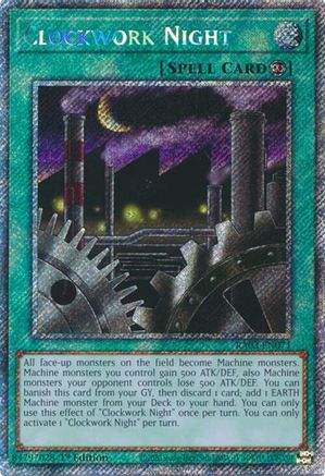 Clockwork Night (Platinum Secret Rare) (RA03-EN071) - Quarter Century Bonanza 1st Edition