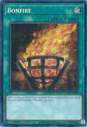 Bonfire (Secret Rare) (RA03-EN073) - Quarter Century Bonanza 1st Edition