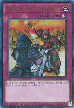 Rivalry of Warlords (UR) (RA03-EN075) - Quarter Century Bonanza 1st Edition