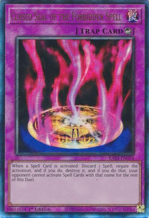 Cursed Seal of the Forbidden Spell (UTR) (RA03-EN076) - Quarter Century Bonanza 1st Edition